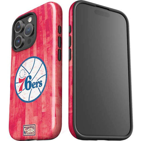 NBA Philadelphia 76ers Hardwood Classics iPhone 16 Pro Impact Case